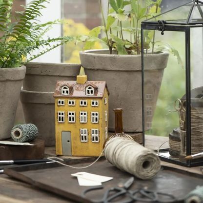 Teelichthaus Nyhavn | Skandinavische Hygge | graue Tür | 3 Varianten