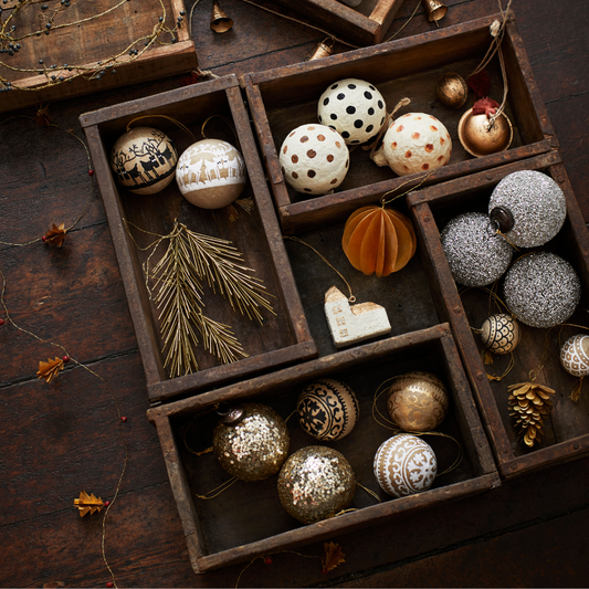 Glass Christmas Ball | Glaskugel mit Glitter