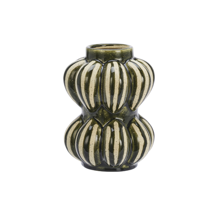 Stoneware Vase | Madam Stoltz | Steingutvase im Retro-Look | 2 Farben