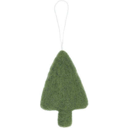 Aufhänger Tanne handgefilzt | Filzanhänger Weihnachten | 3 Varianten