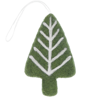 Aufhänger Tanne handgefilzt | Filzanhänger Weihnachten | 3 Varianten