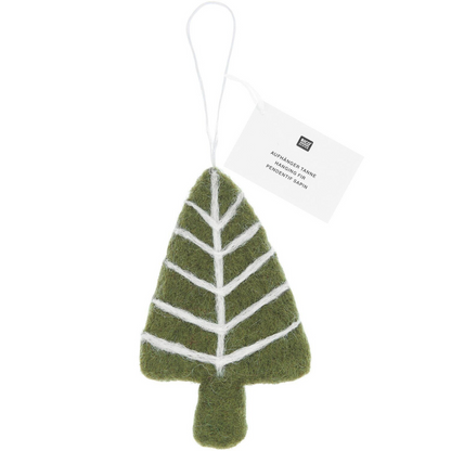 Aufhänger Tanne handgefilzt | Filzanhänger Weihnachten | 3 Varianten