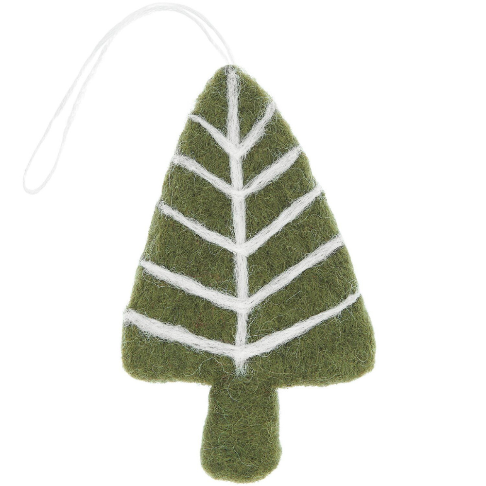 Aufhänger Tanne handgefilzt | Filzanhänger Weihnachten | 3 Varianten