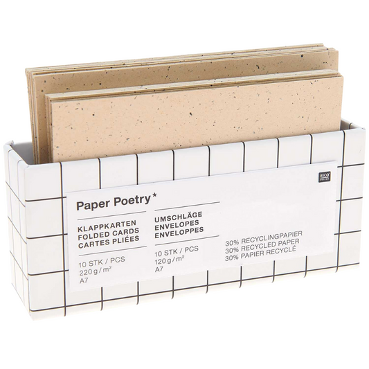 Paper Poetry | Kartenset | 4 Varianten