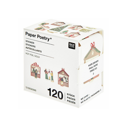 Paper Poetry Mini-Sticker Weihnachtsmarkt | Sticker-Rolle