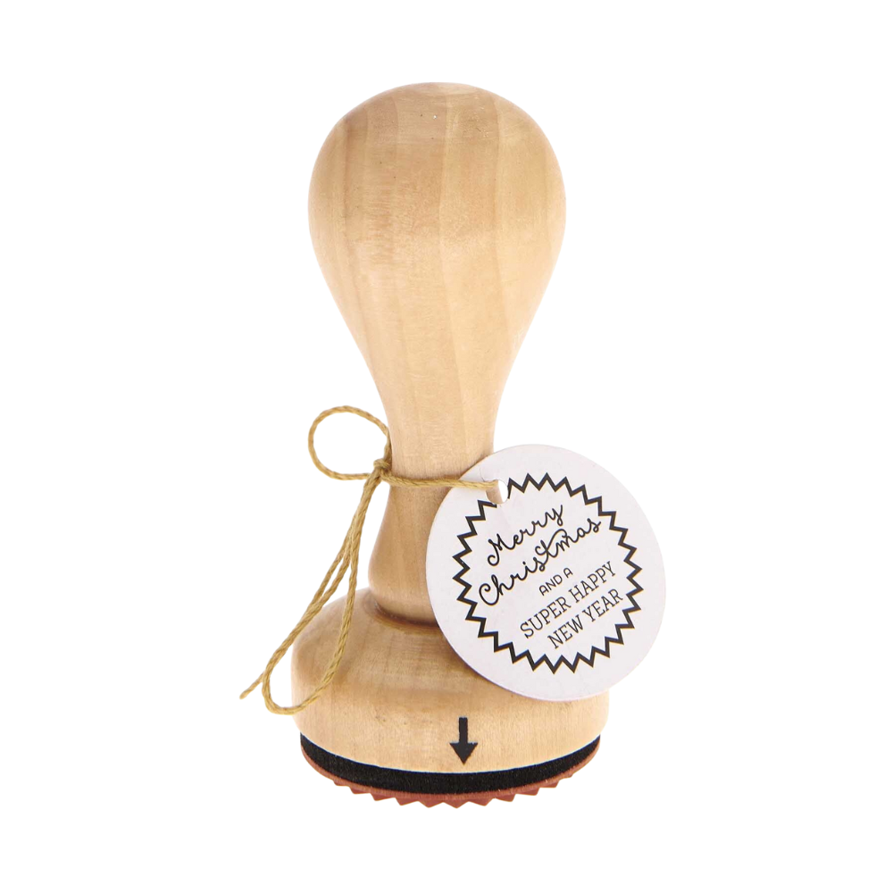 Weihnachtsgrüße | Stempel mit Holzgriff | 4 Varianten