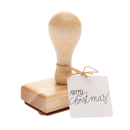 Weihnachtsgrüße | Stempel mit Holzgriff | 4 Varianten