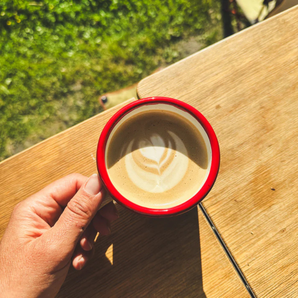 Emaille-Tasse ROADTYPING | 4 Varianten