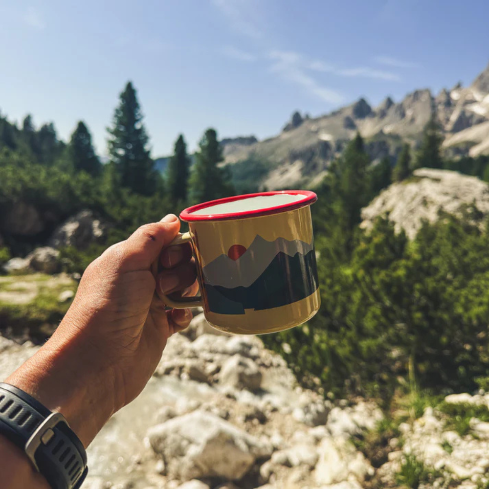 Emaille-Tasse ROADTYPING | 4 Varianten