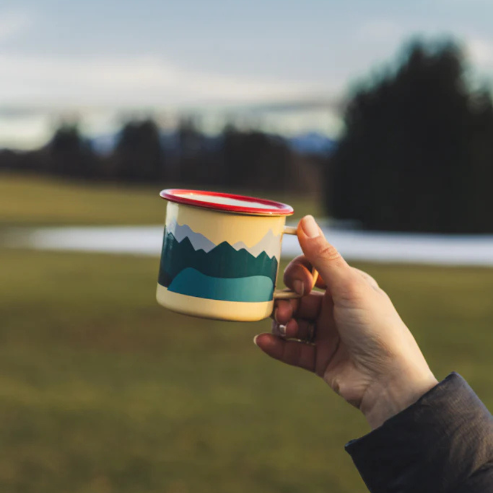 Emaille-Tasse ROADTYPING | 4 Varianten