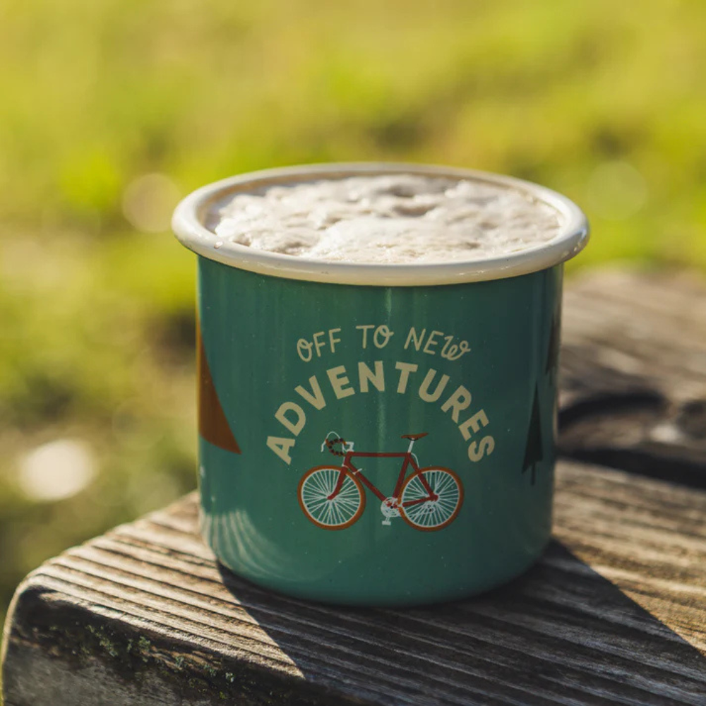 Emaille-Tasse ROADTYPING | 4 Varianten