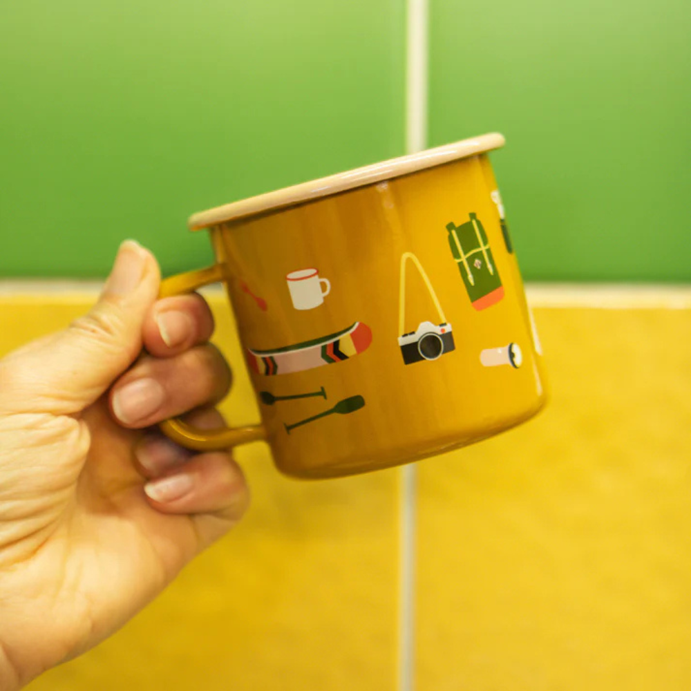 Emaille-Tasse ROADTYPING | 4 Varianten