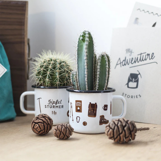 Emaille Tasse GIPFELSTÜRMER*IN | 2 Varianten
