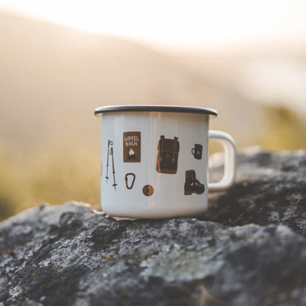 Emaille Tasse GIPFELSTÜRMER*IN | 2 Varianten