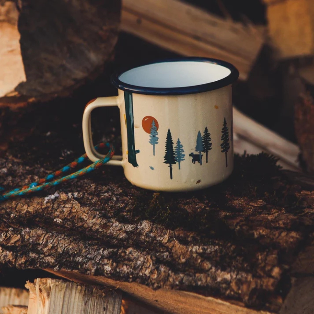 Emaille-Tasse ROADTYPING | 4 Varianten