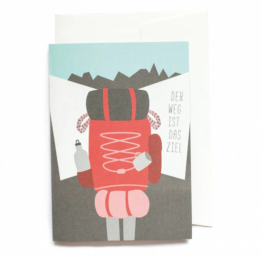 Klappkarte DER WEG IST DAS ZIEL