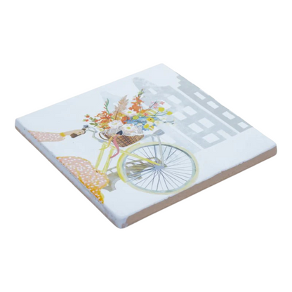 Glück im Fahrradkorb | Dekofliese StoryTiles