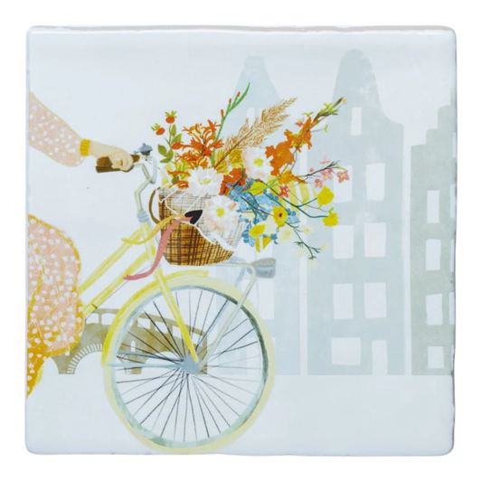 Glück im Fahrradkorb | Dekofliese StoryTiles