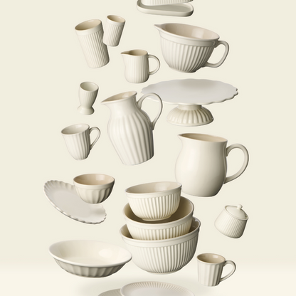 Mynte | Kanne | skandinavischer Landhausstil | 2l Butter Cream