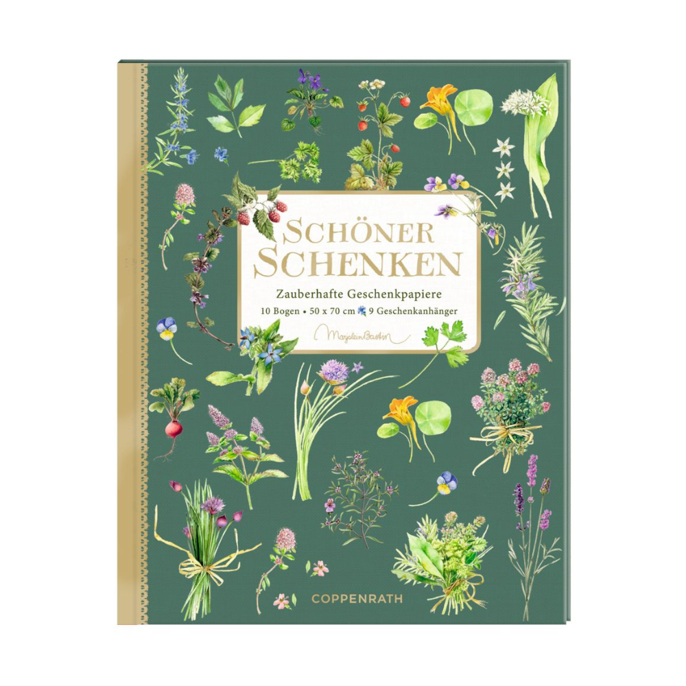Schöner Schenken | Geschenkpapier-Buch | Kreativbuch | 4 Varianten