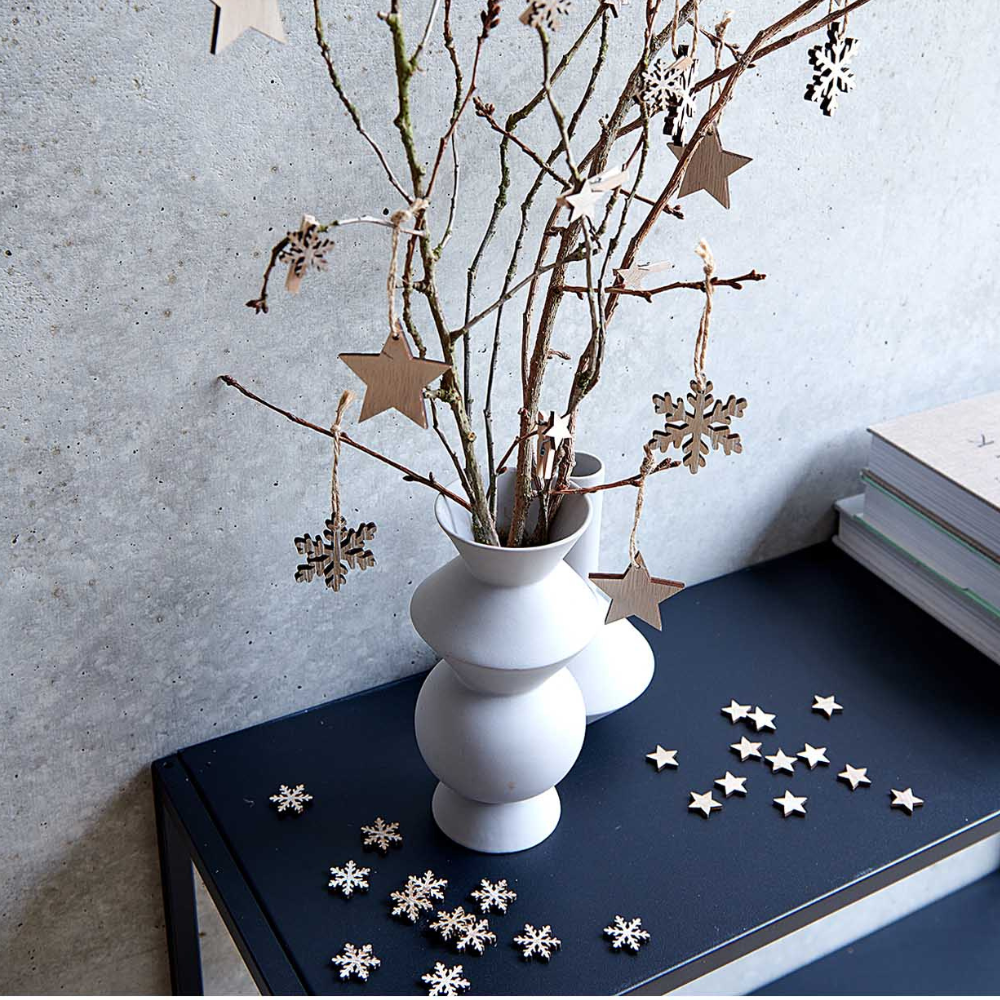 Stern | Deko-Clips | natur