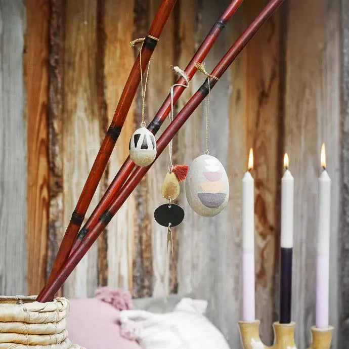 Osterei PAPER MACHE NATURAL | 2 Farben Madam Stoltz