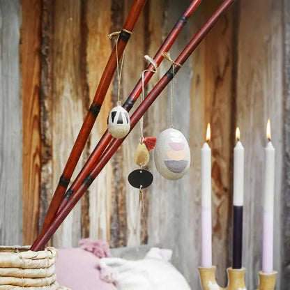 Osterei PAPER MACHE NATURAL | 2 Farben Madam Stoltz