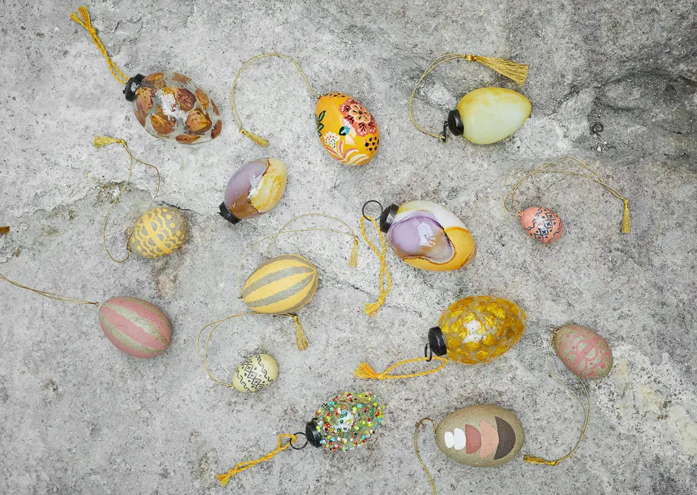 Osterei PAPER MACHE NATURAL | 2 Farben Madam Stoltz