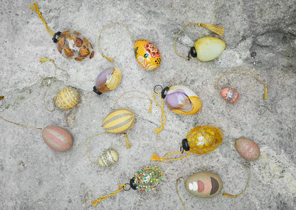 Osterei PAPER MACHE NATURAL | 2 Farben Madam Stoltz