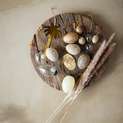 Osterei PAPER MACHE SAND | 2 Farben Madam Stoltz