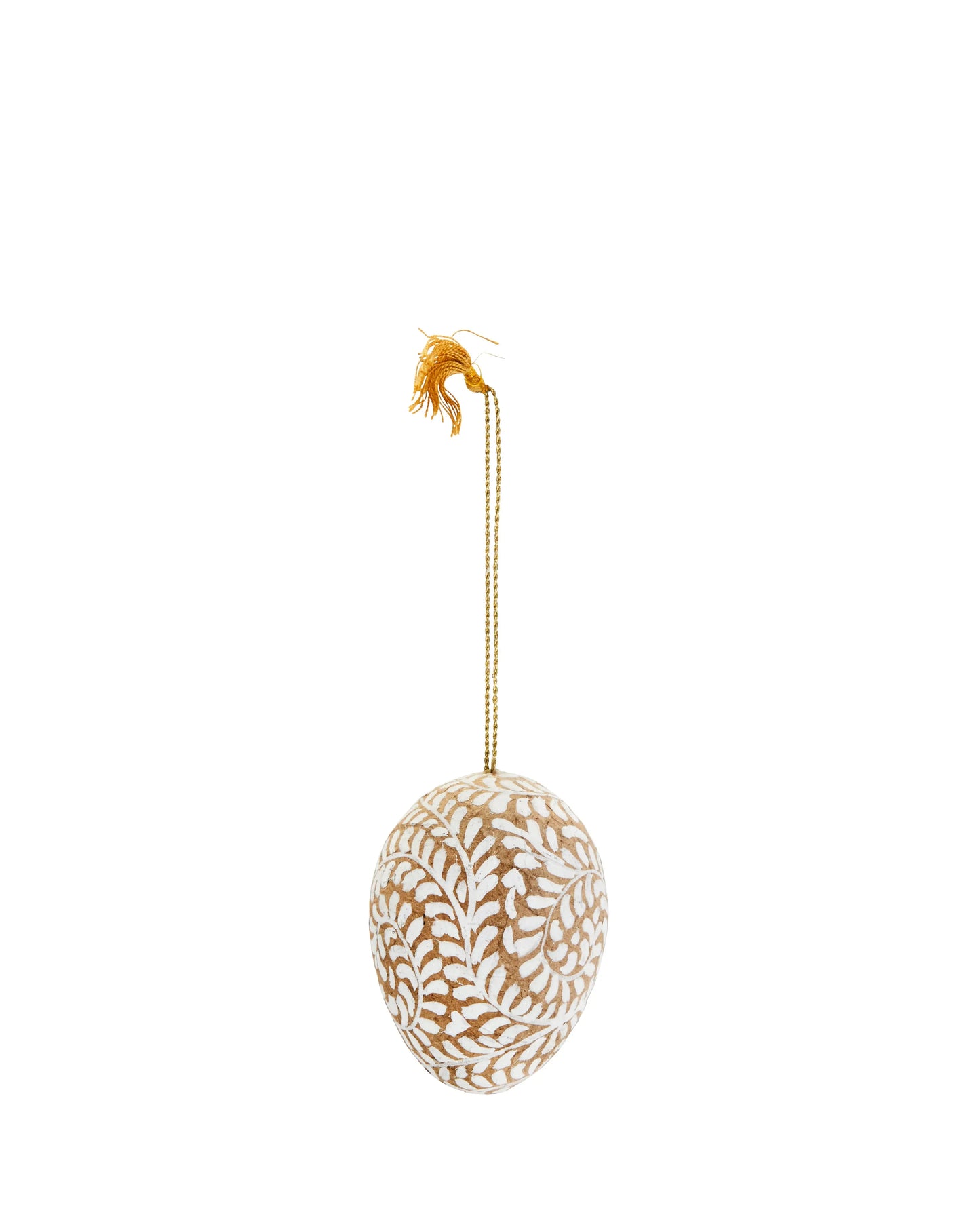 Osterei PAPER MACHE | sand white Madam Stoltz