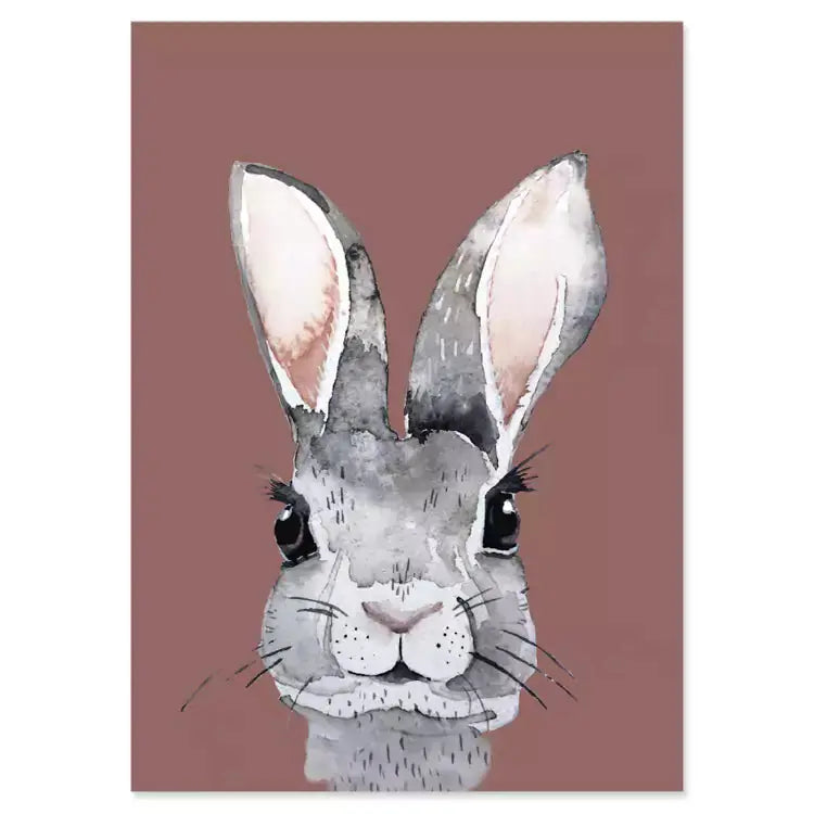 Postkarte BROWN RABBIT nuukk