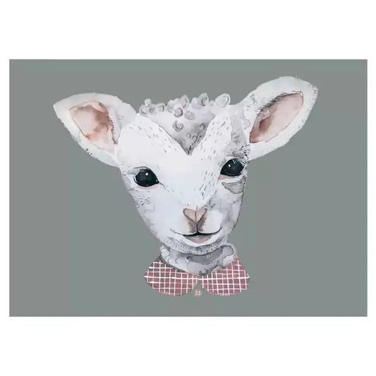 Postkarte LAMB - Feder&Konfetti