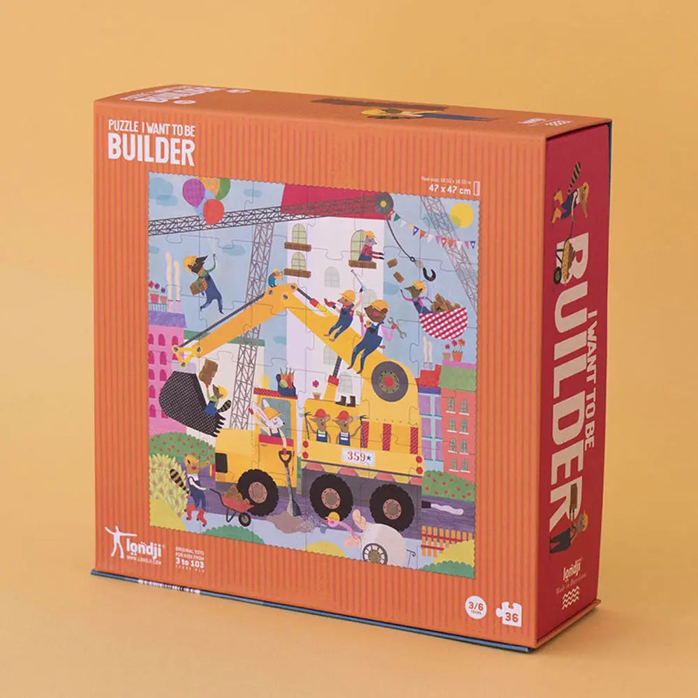 Puzzle I WANT TO BE... BUILDER Londji