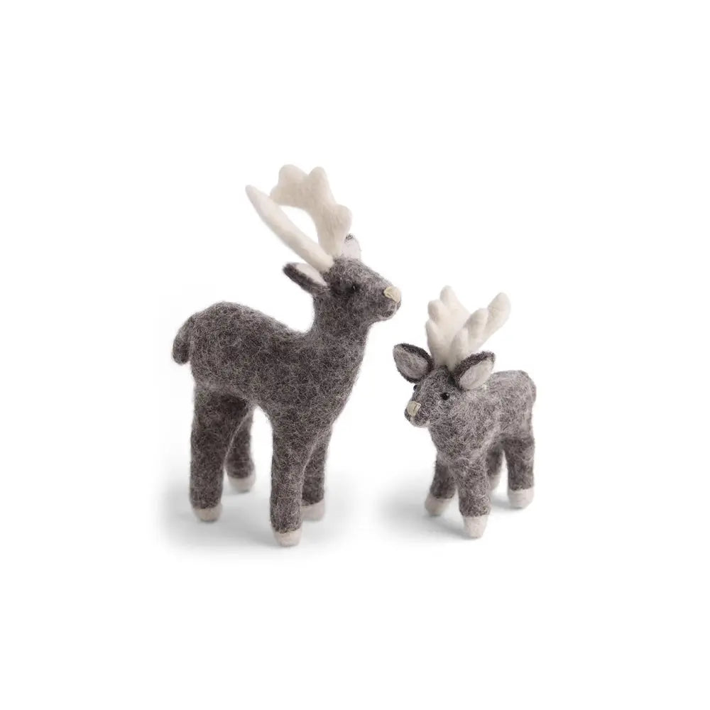 Reindeer MOTHER & CHILD | natural grey Én Gry & Sif