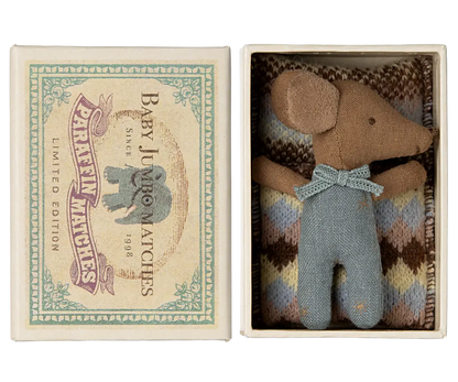 Sleepy Wakey Babymous in Streichholzschachtel | BLUE Maileg