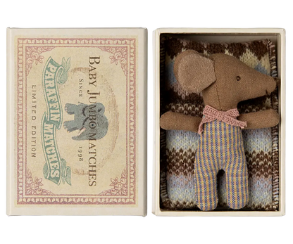 Sleepy Wakey Babymous in Streichholzschachtel | ROSE Maileg