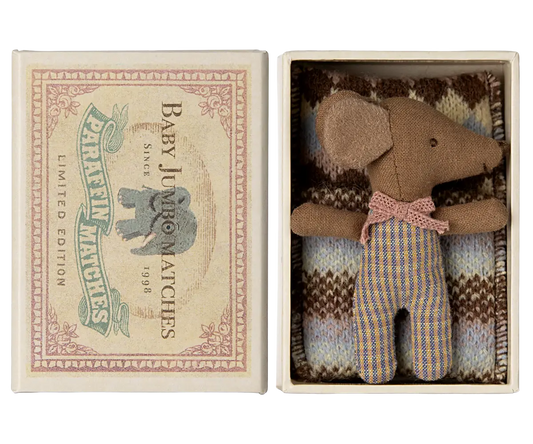 Sleepy Wakey Babymous in Streichholzschachtel | ROSE Maileg