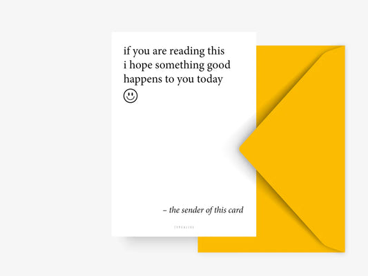 Something good | Postkarte