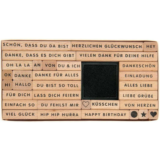 Stempelset TEXT Rico Design