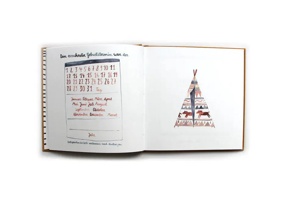 Tagebuch Babybuch - Feder&Konfetti Store