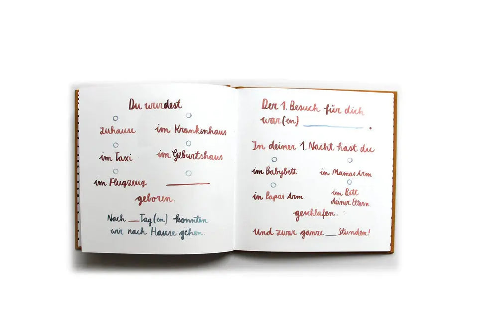 Tagebuch Babybuch - Feder&Konfetti Store