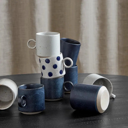 Tasse GRAINY DOT | sand - dark blue - Feder&Konfetti Store