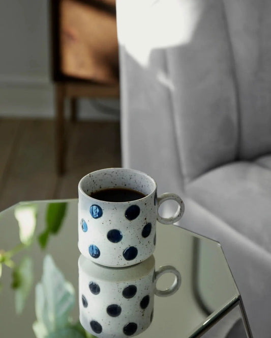 Tasse GRAINY DOT | sand - dark blue - Feder&Konfetti Store