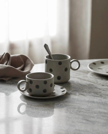 Tasse GRAINY DOT | sand - green - Feder&Konfetti Store
