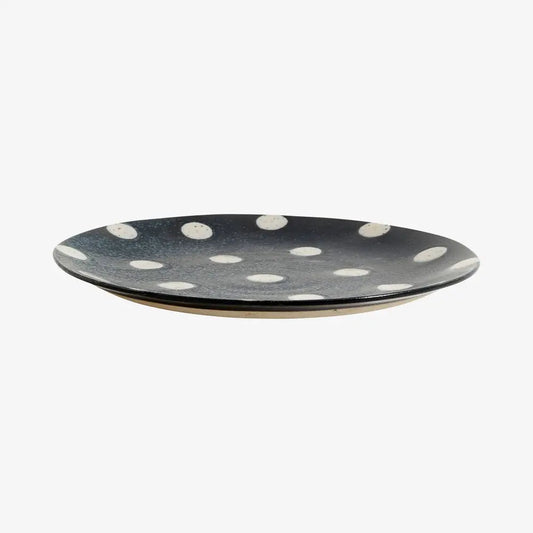 Teller GRAINY DOT | dark blue - sand - Feder&Konfetti Store