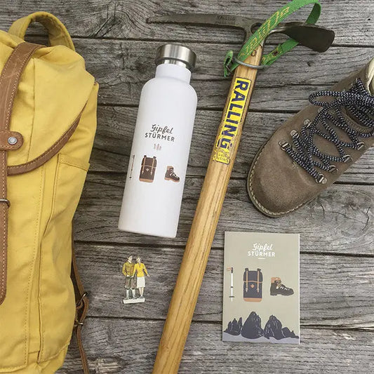 Trinkflasche GIPFELSTÜRMER - Feder&Konfetti