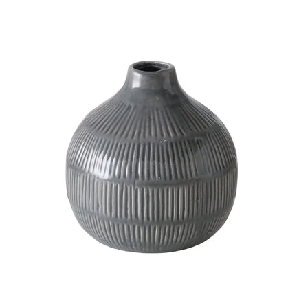Vase KAYLEE | dunkelgrau Boltze