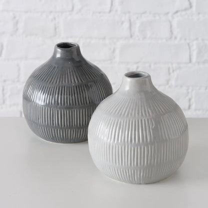 Vase KAYLEE | hellgrau Boltze