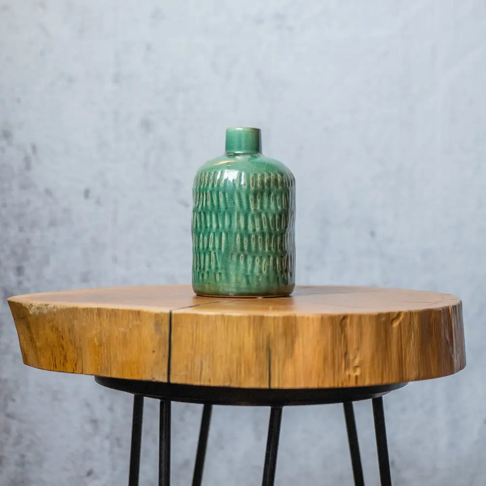 Vase big CANA | dunkelgrün Feder&Konfetti